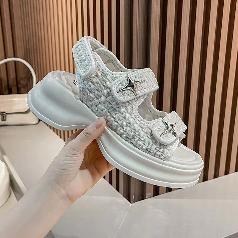 รองเท้าเเตะส้นหนารัดส้นเท้า สไตล์เกาหลี  ใส่เเล้วดูดีใส่สบาย KRG371 - รูปที่ 6