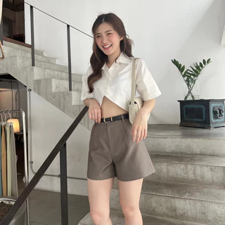Thesummernade : Wonka short pants กางเกงขาสั้นผ้าสูท