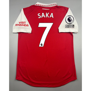 SALE !!! เสื้อบอล 2022-23 เพลเย่อ อาร์เซนอบ เหย้า 7 SAKA  อาร์มพรีเมียร์  Player  Arsenal Home Cecat