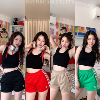 💫พร้อมส่ง💫Adi short pant • กางเกงวอร์ม ขาสั้น ดีเทลเป็นงานปักโลโก้ตามแบรนด์ ทรงสวย  ผ้ารังผึ้ง หนาเนื้อนุ่มอย่างดี valen