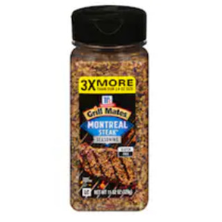 McCormick Grill Mates Montreal Steak Seasoning Powder 3XMore 329g.ผงปรุงรสสเต็ก อาหาร เครื่องปรุง เครื่องเทศ