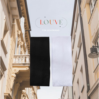 LOUVE | Y2K White Headband ที่คาดผมผ้าcottonสีขาวสไตล์ y2k และ สีดำมาใหม่✨