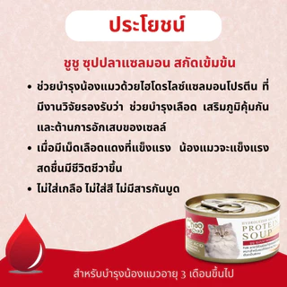 ChooChoo ชูชู ซุปปลาแซลมอนสกัดเข้มข้น สูตรบำรุงเลือด (80 กรัม x 1 กระป๋อง)