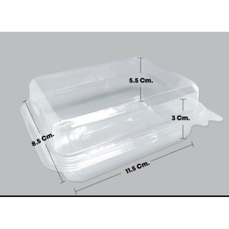 กล่องพลาสติกใส E20 กล่องใส่แซนวิช/สลัดโรล/ลุยสวน/ขนมปังกรอบ/แยมโรล