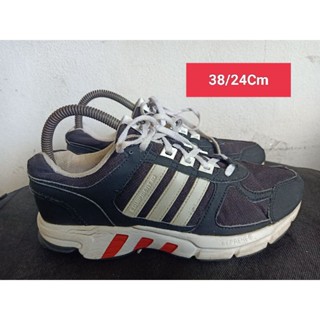 Adidas Size 38 ยาว 24 Cm  รองเท้ามือสอง  ผู้หญิง เท้าเล็ก   แฟชั่น ลำลอง ทำงาน