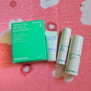 (แท้ 💯 ฉลากไทย-2026) Innisfree Green Tea, Retinol &amp; BiJA Trio Kit 3 ชิ้น