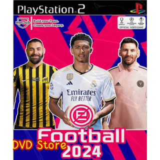 แผ่นเกมส์ PS2 PES 2024 ย้ายครบหมด 100 % ภาษาอังกฤษ