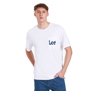 LEE แท้  เสื้อยืดแขนสั้นผู้ชาย ทรง LOOSE คอลเลคชั่น Limited by Lee รุ่น LE L2001K11 สีขาว