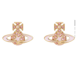 พร้อมส่ง💓 ต่างหู Vivienne Westwood รุ่น Gold and pink darlene earrings