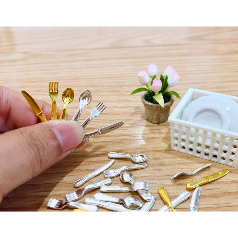 ช้อนเงินจิ๋ว ช้อนทองจิ๋ว (ราคา/ ชิ้น)