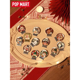 (📣รอซื้อไลฟ์สดทุกวัน 2 ทุ่ม ลด 50%) POPMART - CRYBABY เป็นเข็มกลัดหรือที่ติดตู้เย็น Lonely Christmas Series Badge🍒✨