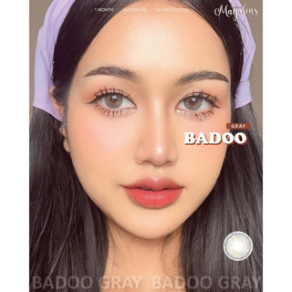 Bigeye Badoo gray สีเทา ✨คอนเเทคเลนส์กรองเเสงค่าอมน้ำสูง✨ บิ๊กอาย