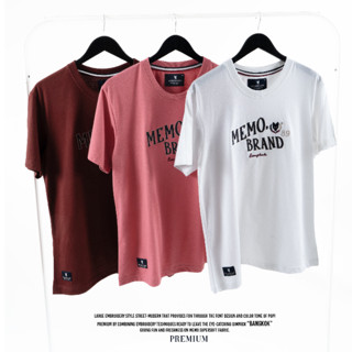 AEIOU เสื้อยืด Memo Supersoft Premium งานปัก รุ่น Memo Bangkok สินค้าลิขสิทธิ์แท้ รุ่นขายดี