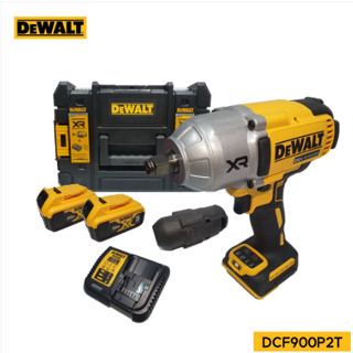 DEWALT บล๊อกไร้สาย1/2 รุ่น DCF900P2T มาาพร้อมแบต+แท่นชาร์จ เครื่องมือช่าง รับประกัน