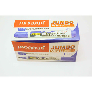 ปากกาไวท์บอร์ด MONAMI JUMBO 1 กล่อง (12แท่ง)