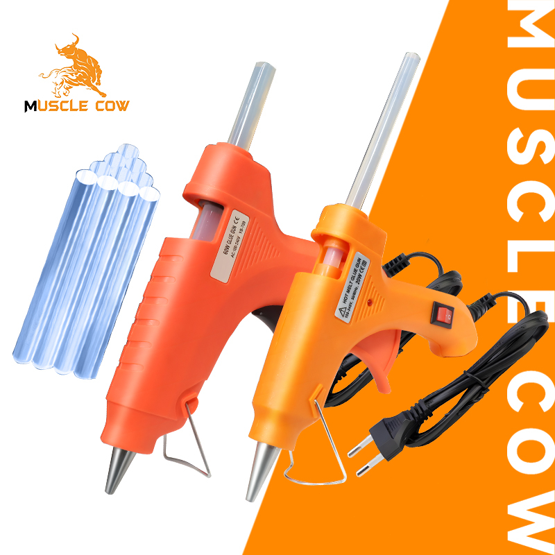 MUSCLE COW ปืนยิงกาวร้อนไฟฟ้า 20วัตต์ 60วัตต์ สำหรับกาวแท่ง 11mm 7mm