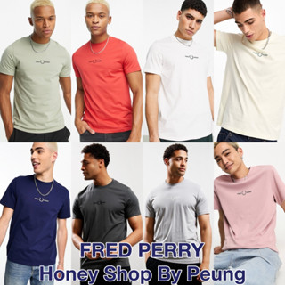 [ของแท้ พร้อมส่งในไทย] Fred Perry Embroidered T Lilac Soul, Navy, Oxblood และ Seagrass (SS22 รุ่นใหม่ของซีซั่นนี้ ชิ้นขอ