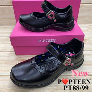 POPTEEN PT88 / 99 รองเท้านักเรียนหญิง ประถม มัธยม Size 30-42