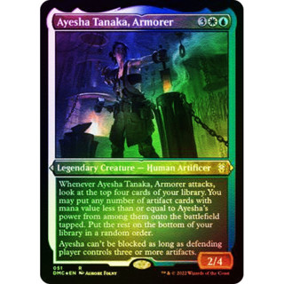 [MTG] Ayesha Tanaka, Armorer [DMC] [MULTI] [RARE] [Foil Etched] [ENG] (การ์ดเมจิค / Magic the Gathering)