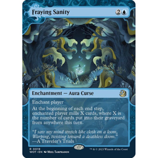 [MTG] Fraying Sanity [WOT] [BLUE] [RARE] [NORMAL] [ENG] (การ์ดเมจิค / Magic the Gathering)