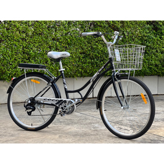 (ลดสูงสุด 500.- ใส่โค้ด 2NDSP15) จักรยานแม่บ้าน 26นิ้ว WINN COCO วิน โคโค มีเกียร์ 6สปีด มีที่ล็อคจักรยาน