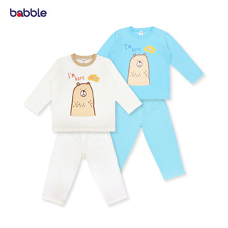 [New Arrival] BABBLE ชุดเด็ก ชุดไปเที่ยวเด็ก แบบแขนยาวขายาว อายุ 3 ปี ถึง 11 ปี คอลเลคชั่น Chubby (สีฟ้า,สีออฟไวท์) (BSL)