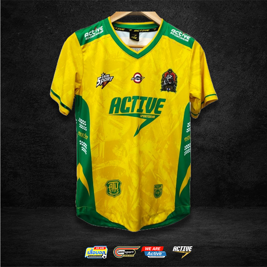 เสื้อพิมพ์ลาย เสื้อบอล  คอวีชายโค้ง No.  N-113