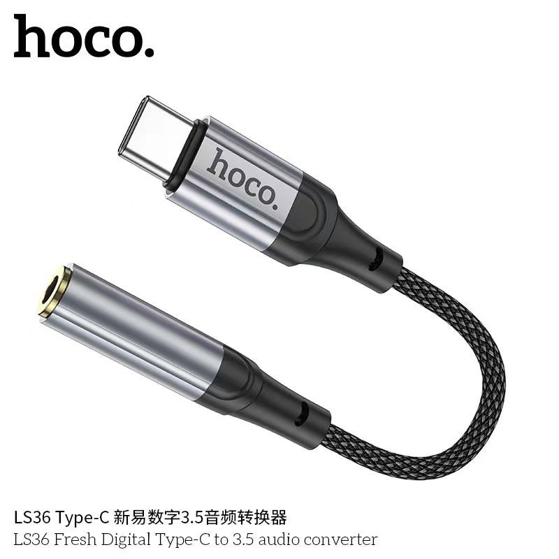 Hoco LS36 อะแดปเตอร์สาย Type-C to 3.5มล.ตัวสายแปลงเสียง LS36 Fresh Digital Type-C to 3.5 mm. audio c