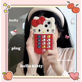 🐱‍🐉จัดส่งภายใน 24 ชม🌹 เคสไอโฟน 11 12 13 14 Pro Max HelloKitty การ์ตูน สาวน่ารักหัวใจ แฟชั่น Case for iPhone ผลิตภัณฑ์ร้อ