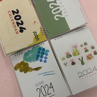 🌿Set  Calendar ปี 2023/2024 🌿 ปกพาสเทล  size 6x8, 9x7 นิ้ว แนวนอน/แนวตั้ง พร้อมวันหยุดไทย