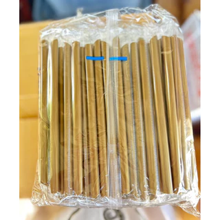 [300เส้น] หลอดไข่มุก สีทอง สีดำ สีน้ำตาล ห่อฟิล์มทุกเส้น (3แพ็ค/รายการ) จัดส่งไว หลอดชานมไข่มุก 21cm