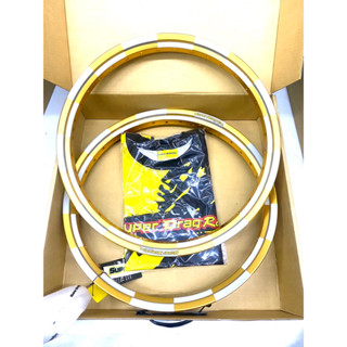 วงล้อ SUPER DRAG RIM รุ่นStreet 1.40-17(2วง) ทรงA หมากรุก สีทอง DID(รหัสA-SD1417GDID1)
