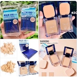 Shiseido Selfit Foundation Powder SPF20 PA++ แป้งผสมรองพื้นเนื้อเนียนบางเบา (ตลับจริง + พัฟ)