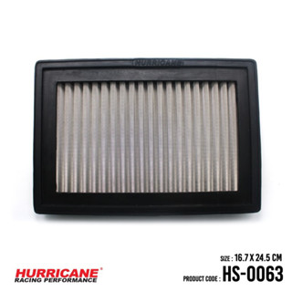 HURRICANE กรองอากาศสแตนเลส , ผ้าแดง Hyundai Accent HS-0063