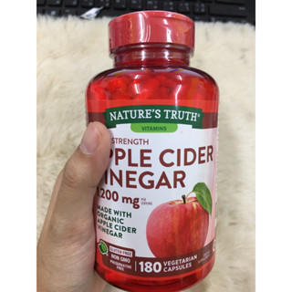 Natures truth apple cider vinegar 1200 mg 180 capsules