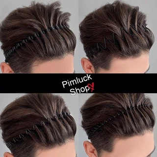 พร้อมส่งร้านไทย🇹🇭คาดผมเหล็ก ที่คาดผมโลหะสีดำ สปริง และแบบหวีเสียบ Hair band คาดผมผู้ชาย