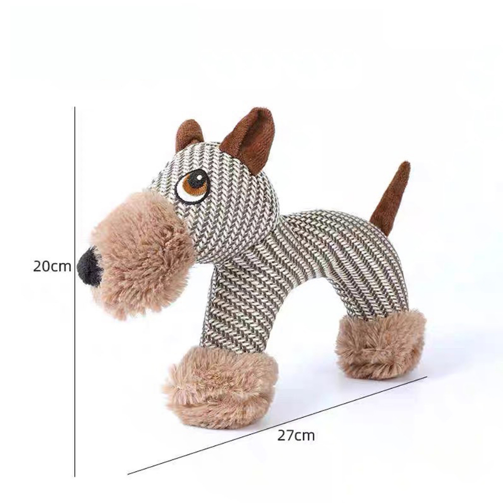 ผ้ากัดสัตว์ใหม่ ของเล่นหมา ของเล่นขัดฟัน บีบแล้วมีเสียง สุนัข สัตว์เลี้ยง Dog Toy