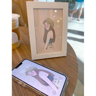 สุดคุ้มพร้อมส่ง‼️รูปวาดมินิมอล+กรอบ+ไฟล์+การ์ด=เซ็ตของขวัญ