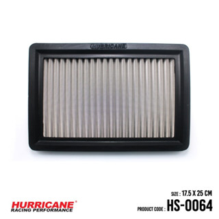 HURRICANE กรองอากาศสแตนเลส , ผ้าแดง Hyundai ( Avante , Coupe , Tiburon ) Kia ( Cerato , Spectra , Sportage ) HS-0064