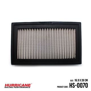 HURRICANE กรองอากาศสแตนเลส , ผ้าแดง Holden Calais , Nissan Sentra HS-0070