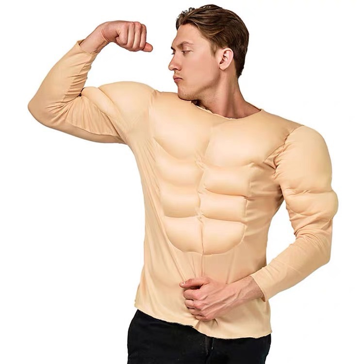 ชุดนักกล้าม นักเพาะกาย Fake Muscle  ด่วนมีส่งGrabค่า