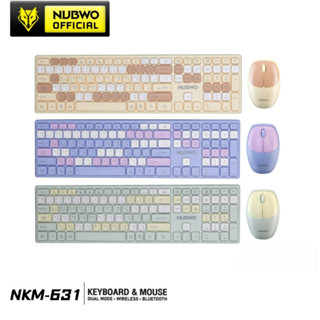 Numwo คีย์บอร์ดและเมาส์ไร้สาย รุ่น NKM-631 ใช้งานได้ทั้งแบบไวร์เลสและ Bluetooth เชื่อมได้ถึง 3 Device