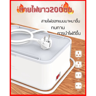 LDNIO SN5310W（ ชาร์จแบบไร้สาย15W ） รางปลั๊กพร้อมตัวจัดระเบียบ