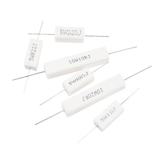 10W ตัวต้านทานเซรามิค R Resistor Ceramic ตัวต้านทานกระเบื้อง 10 วัตต์