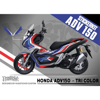 สติ๊กเกอร์ Honda Adv 150 - ลาย Tri color