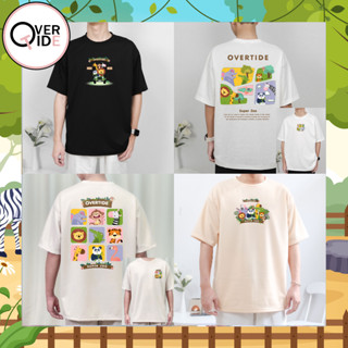 Overtide เสื้อยืดโอเวอร์ไซส์ คอลเลกชั่น Super Zoo หลายสี