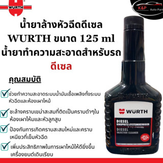 น้ำยาล้างหัวฉีดดีเซล​ wurth น้ำยาล้างวาว์ลหัวฉีดดีเซลแบล็คไลน์ ปริมาณ 125 มล.