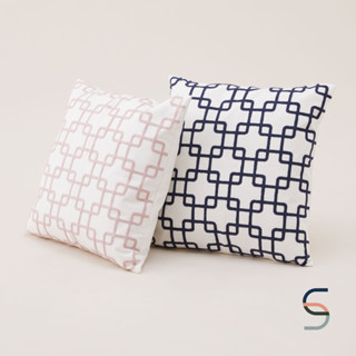 SARABARN Multi Square Cushion Cover | ปลอกหมอนอิง ลายสี่เหลี่ยมซ้อน