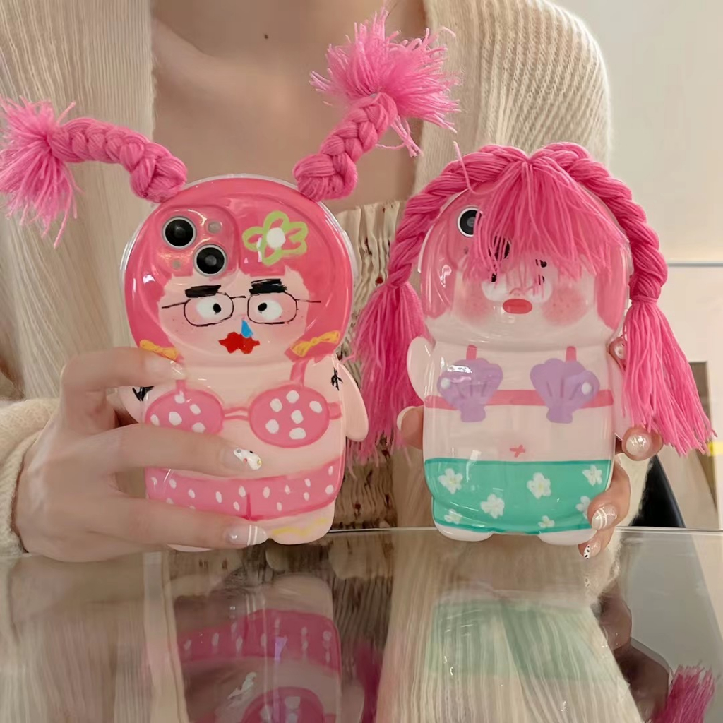 จัดส่ง24ชม for iPhone 15 11 12 13 14 Pro max case เคสไอโฟน11 บางเบาพกพาง่าย น่ารัก บิกินี่ DIY วัสดุซิลิโคน Case