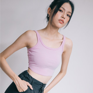 Molly Two-Way Crop Tops in Cherry Pink เสื้อกล้ามครอป